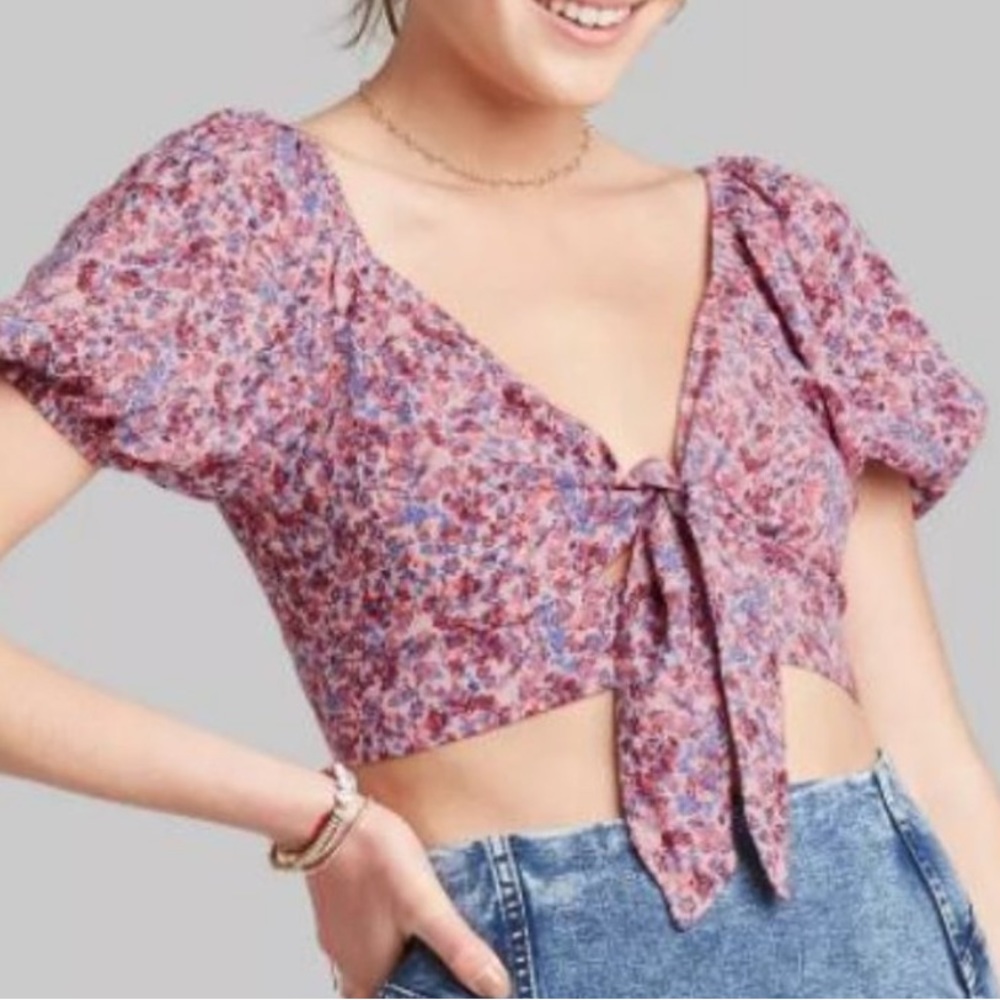 Floral crop top